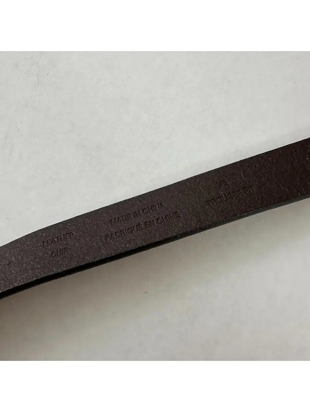 Halogen Leather Square Keeper Belt XS 29